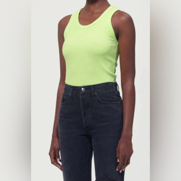 Agolde Tops - Agolde Poppy Tank Top Green